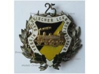 Germany WW1 Saxony State Railway Company Badge of the Engine Driver Association for 25 Years Membership
