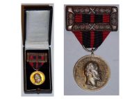 Germany Wurttemberg Silver Jubilee Medal of King Karl's Reign 1920 with Bronze Clasp Boxed