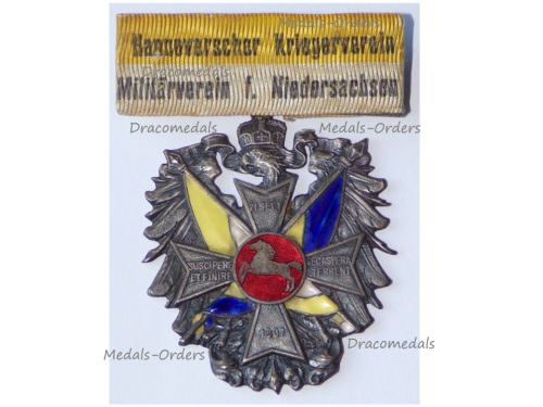 Germany WW1 Prussia Hanover Badge of the Veteran Association of Niedersachsen (Lower Saxony) by Lauer