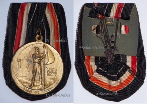 Germany WW1 Tapferkeit Bravery Medal of the Veteran Association of the Imperial German Navy 1914 1918 on Single Bar