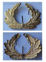 Germany WW1 Prussia Lighthouse Kyffhauser Land Forces Veterans Visor Oak Leaves Cap Badge