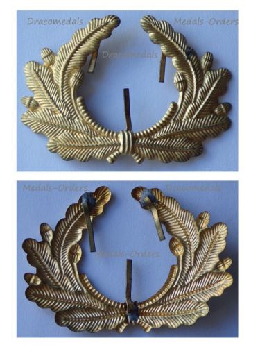 Germany WW1 Prussia Lighthouse Kyffhauser Land Forces Veterans Visor Oak Leaves Cap Badge