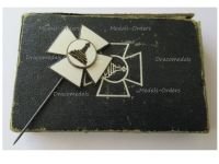 Germany WW1 Prussia Badge Lighthouse Kyffhauser Land Forces Veteran Association Stickpin Marked Ges. Gesch Numbered Boxed