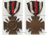 Germany WW1 Hindenburg Cross with Swords for Combatants Maker O2