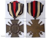 Germany WW1 Hindenburg Cross with Swords for Combatants Maker W