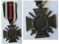 Germany WW1 Hindenburg Cross with Swords for Combatants Maker RV 24 Pforzheim