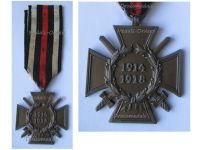 Germany WW1 Hindenburg Cross with Swords for Combatants Maker RV 47 Pforzheim