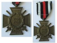 Germany WW1 Hindenburg Cross with Swords for Combatants Maker GG