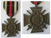 Germany WW1 Hindenburg Cross with Swords for Combatants Maker JK