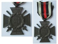 Germany WW1 Hindenburg Cross with Swords for Combatants Maker O11