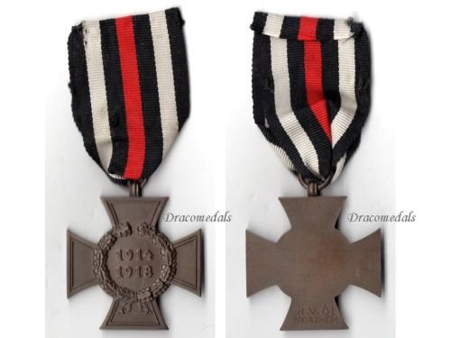 Germany WW1 Hindenburg Cross without Swords for Non Combatants Maker RV 61 Pforzheim