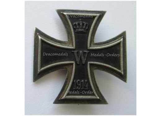 Germany WW1 Iron Cross 1914 1st Class EK1 by Maker Fr. W
