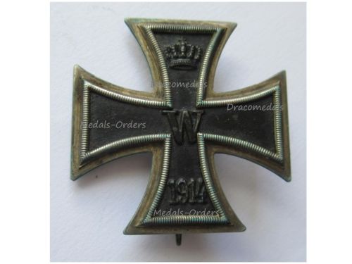 Germany WW1 Iron Cross 1914 1st Class EK1 by Maker S-W