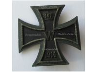 Germany WW1 Iron Cross 1914 1st Class EK1 by Maker WS