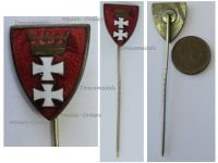 NAZI Germany WW2 Free City of Danzig Badge Stickpin
