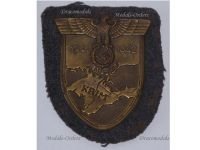 Germany WW2 Krim Sleeve Badge Crimea 1941 1942 Shield for the Air Force (Luftwaffe)