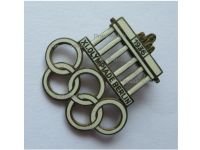 Germany WW2 XI Olympiad Badge Berlin 1936 Summer Olympics by Deschler