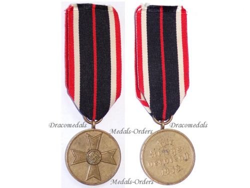 Germany WW2 Medal for War Merit 1939 in Bronze