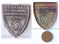 Germany WW2 Badge Arbeitsbeschaffung 1934 DAF Deutsche Arbeitsfront (German Labor Front) Donation for Job Creation