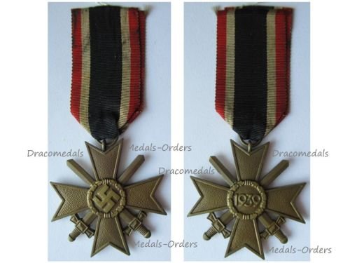 Germany WW2 War Merit Cross 2nd Class with Swords 1939