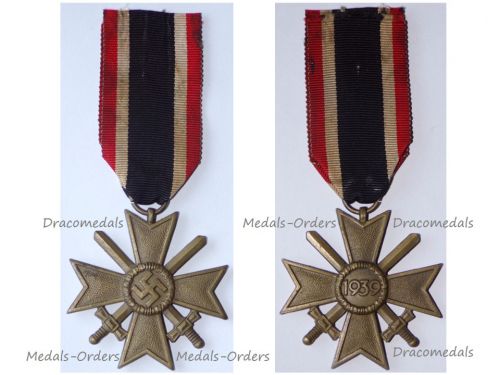 Germany WW2 War Merit Cross 2nd Class with Swords 1939