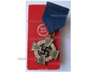 NAZI Germany WW2 Loyal Civil Service Cross 2nd Class for 25 Years Boxed