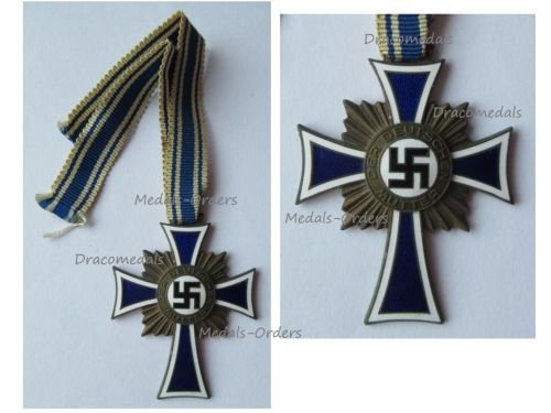 Germany WW2 Mother's Cross 1938 Bronze Class 2nd Type 1939