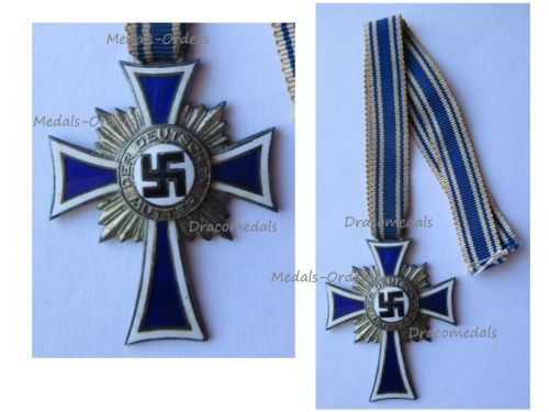 Germany WW2 Mother's Cross 1938 Silver Class 2nd Type 1939