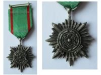 Germany WW2 Ostvolk Eastern Peoples Medal for Bravery with Swords Silver 2nd Class in Silvered Zinc