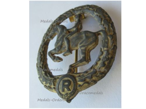 Germany WW2 Riding Equestrian Badge 1930 Gold Class by Lauer