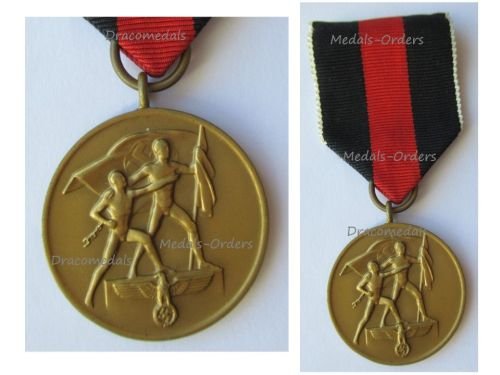 Germany WW2 Sudetenland Annexation Medal 01 October 1938