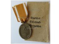 NAZI Germany WW2 West Wall Medal with Envelope by Carl Poellath