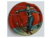 Germany WW2 Badge Ski Athlete Tinnie