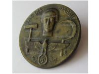 Germany WW2 Badge Work Day Tag der Arbeit 1 May 1934 Tinnie 