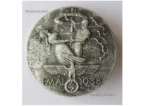 Germany WW2 Badge Tag der Arbeit 1 May 1938 Work Day Tinnie by Ochsler