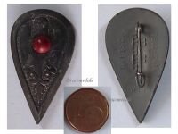 Germany WW2 German Germanic Shield 1195 1196 A.D. WHW Badge Tinnie Marked W10