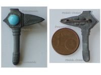 Germany WW2 Germanic Axe WHW Badge Tinnie Marked W4