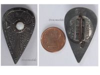 Germany WW2 German Norman Shield 1066 A.D. WHW Badge Tinnie Marked W18 