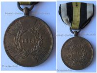 Germany Prussia Napoleonic Wars 1814 Medal for Combatants Round Arms Type