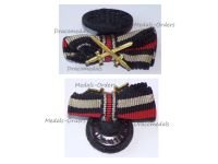Germany WW1 Lapel Pin Boutonniere Hindenburg Cross with Swords for Combatants Marked Plus 26