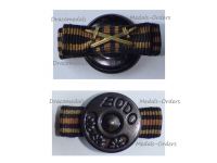 Germany WW1 Ribbon Lapel Pin Boutonniere 2 Medals Iron Cross Hindenburg Cross with Swords Marked Bodo