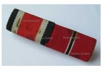 Germany WW2 Ribbon Bar of 2 Medals (WWII Iron Cross 2nd Class 1939, Eastern Front Medal 1941)