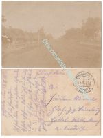 Germany WW1 Postcard Eastern Front Russian Village, Feldpost Station 191, 1916