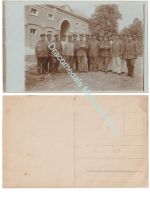 Germany WW1 Group Photo Senior NCOs, Iron Cross Ribbon Bar, Whistle Cord