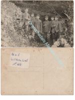 Germany WW1 Group Photo, German Soldiers, Dugout Entrance
