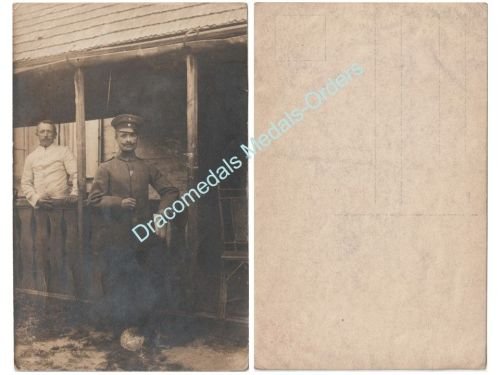 Germany WW1 Photo German NCO, Unteroffizier, Prussian Merit Cross War Effort Aid Ribbon