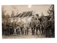 Germany Austria Hungary WW1 Group Photo of Austro-Hungarian Officer, German NCOs & Soldiers, Iron Cross 1st Class, Medal Ribbon Bars