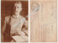 Germany WW1 Portrait Photo German Officer (Lieutenant),  Iron Cross, 419th Infantry Regiment, Tunic, Collar Tabs