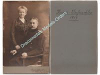Germany Saxony WW1 Cabinet Family Photo German Lieutenant, Christmas 1917 by Paul Schindler
