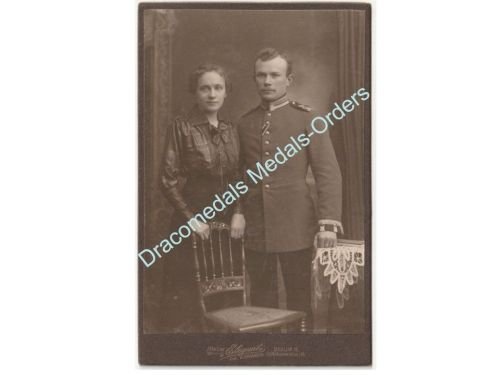Germany Prussia WW1 Cabinet Family Photo NCO 4th Grenadier Guard Regiment Kaiserin Augusta with Iron Cross Ribbon by Atelier Elegantz